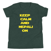 KEEP CALM AND NEPALI ON STAR WARS youth tshirt