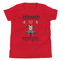 KATHMANDU LOVES MOTORCYCLES youth tshirt