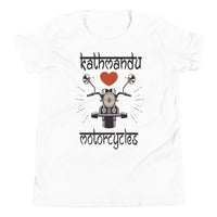 KATHMANDU LOVES MOTORCYCLES youth tshirt