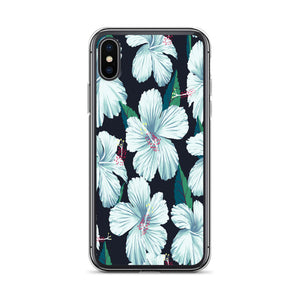 WHITE HIBISCUS iphone case