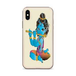 KRISHNA WITH HIS FLUTE iphone case