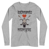 KATHMANDU LOVES MOTORCYCLES unisex tshirt full sleeve
