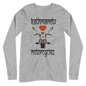 KATHMANDU LOVES MOTORCYCLES unisex tshirt full sleeve