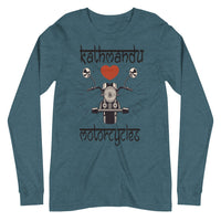 KATHMANDU LOVES MOTORCYCLES unisex tshirt full sleeve
