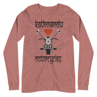 KATHMANDU LOVES MOTORCYCLES unisex tshirt full sleeve
