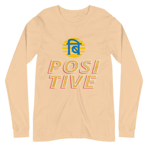 BE POSITIVE unisex tshirt full sleeve