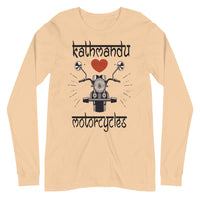 KATHMANDU LOVES MOTORCYCLES unisex tshirt full sleeve
