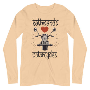 KATHMANDU LOVES MOTORCYCLES unisex tshirt full sleeve