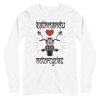 KATHMANDU LOVES MOTORCYCLES unisex tshirt full sleeve
