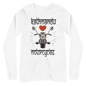 KATHMANDU LOVES MOTORCYCLES unisex tshirt full sleeve