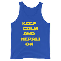 KEEP CALM AND NEPALI ON STAR WARS unisex tanktop
