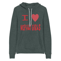 I LOVE NEPALI GIRLS unisex hoodie
