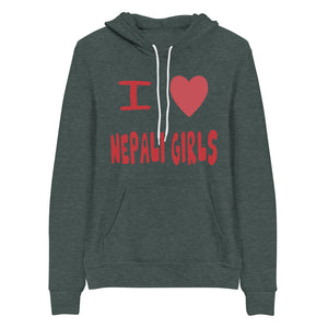 I LOVE NEPALI GIRLS unisex hoodie