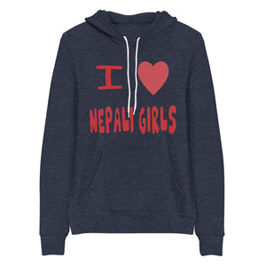 I LOVE NEPALI GIRLS unisex hoodie