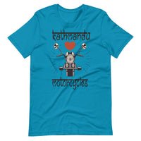 KATHMANDU LOVES MOTORCYCLES unisex tshirt
