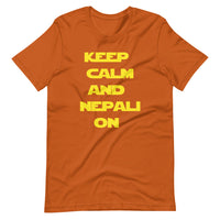 KEEP CALM AND NEPALI ON STAR-WARS unisex tshirt
