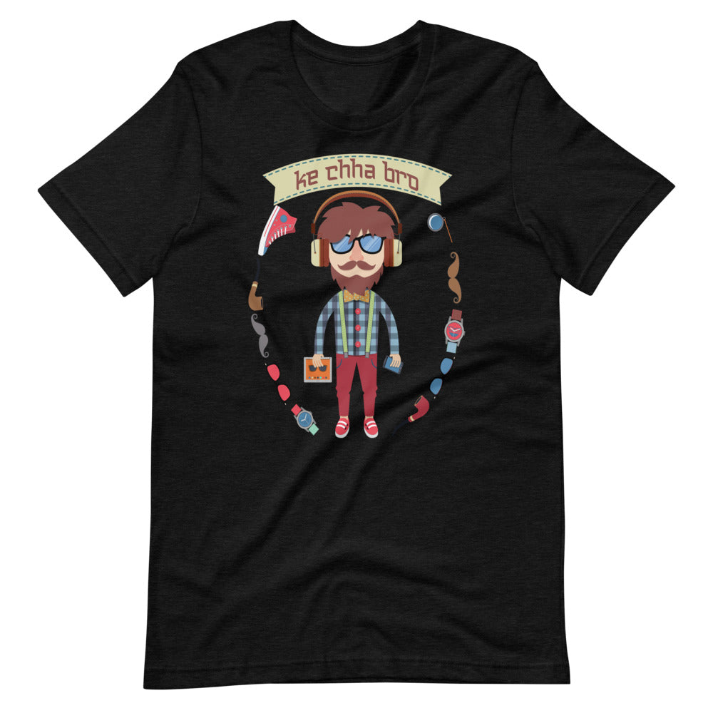 HIPSTER KE CHHA BRO unisex tshirt