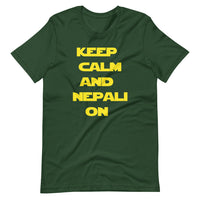 KEEP CALM AND NEPALI ON STAR-WARS unisex tshirt
