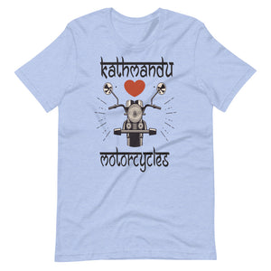 KATHMANDU LOVES MOTORCYCLES unisex tshirt