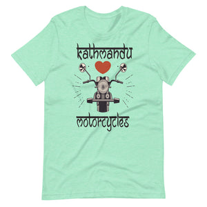 KATHMANDU LOVES MOTORCYCLES unisex tshirt