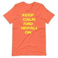 KEEP CALM AND NEPALI ON STAR-WARS unisex tshirt