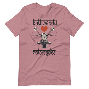 KATHMANDU LOVES MOTORCYCLES unisex tshirt