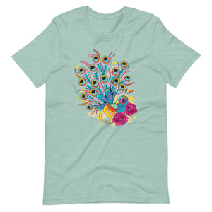 COLORFUL PEACOCK Unisex t-shirt