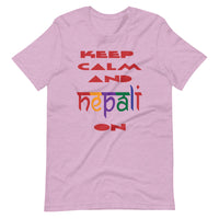 KEEP CALM AND NEPALI ON unisex tshirt
