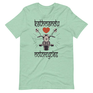 KATHMANDU LOVES MOTORCYCLES unisex tshirt