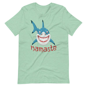 NAMASTE SHARK unisex tshirt