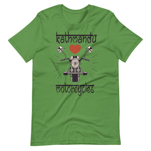 KATHMANDU LOVES MOTORCYCLES unisex tshirt