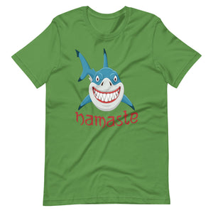 NAMASTE SHARK unisex tshirt