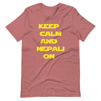 KEEP CALM AND NEPALI ON STAR-WARS unisex tshirt
