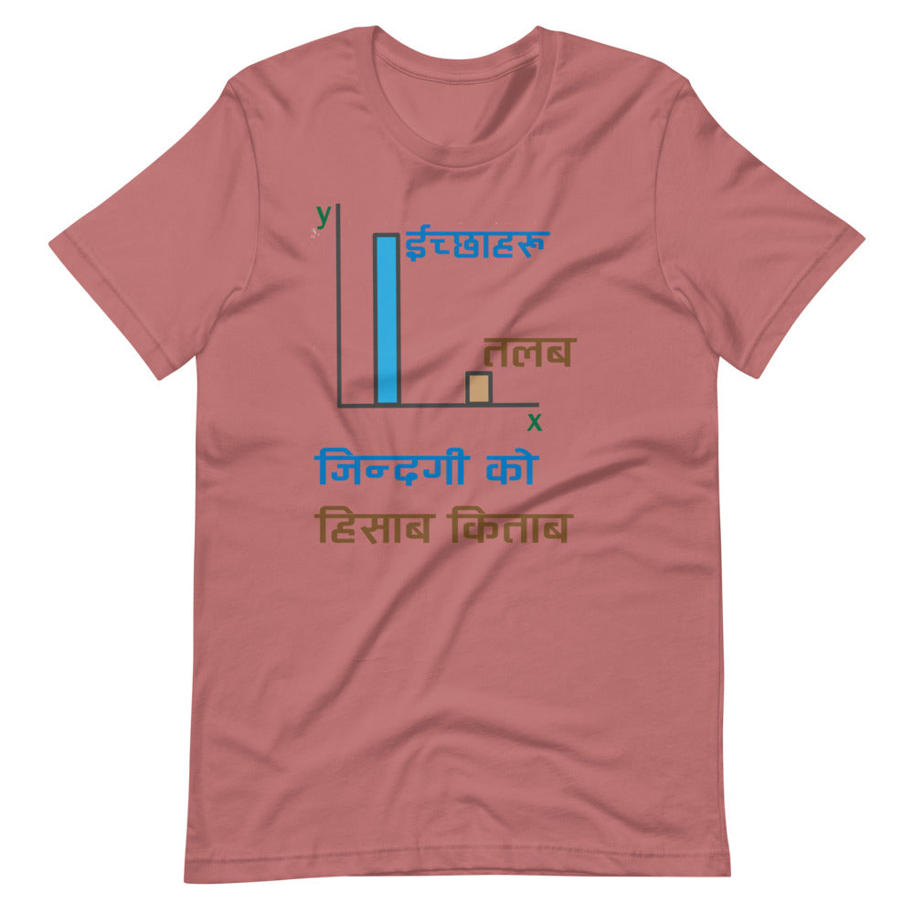 JINDAGI KO HISAB KITAB unisex tshirt