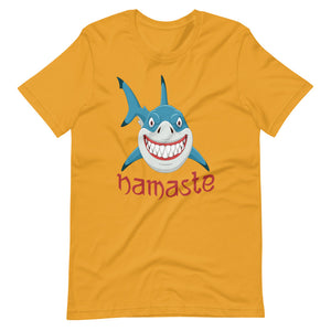 NAMASTE SHARK unisex tshirt