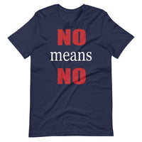 NO MEANS NO Unisex tshirt