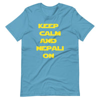 KEEP CALM AND NEPALI ON STAR-WARS unisex tshirt