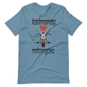 KATHMANDU LOVES MOTORCYCLES unisex tshirt