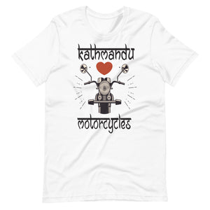 KATHMANDU LOVES MOTORCYCLES unisex tshirt