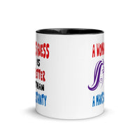 A WOMAN'S GUESS 11oz color inside mug