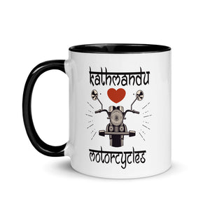 KATHMANDU LOVES MOTORCYCLES 11oz color inside mug