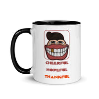 CHEERFUL HOPEFUL THANKFUL 11oz color inside mug
