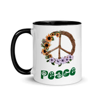 PEACE 11oz color inside speaking mug
