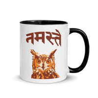 NAMASTE OWL 11oz color inside mug
