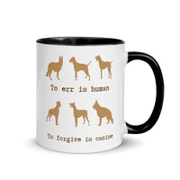 DOG TO ERR IS HUMAN 11oz color inside mug

