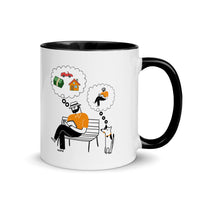 A DOG'S THINKING 11oz color inside mug
