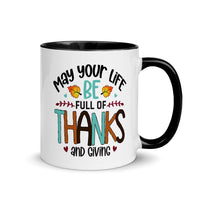 FULL OF THANKS AND GIVING 11oz color inside mug
