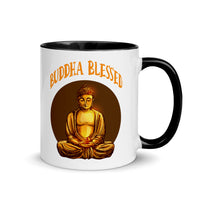 BUDDHA BLESSED GOLDEN 11oz color inside mug
