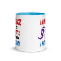 A WOMAN'S GUESS 11oz color inside mug
