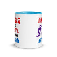 A WOMAN'S GUESS 11oz color inside mug